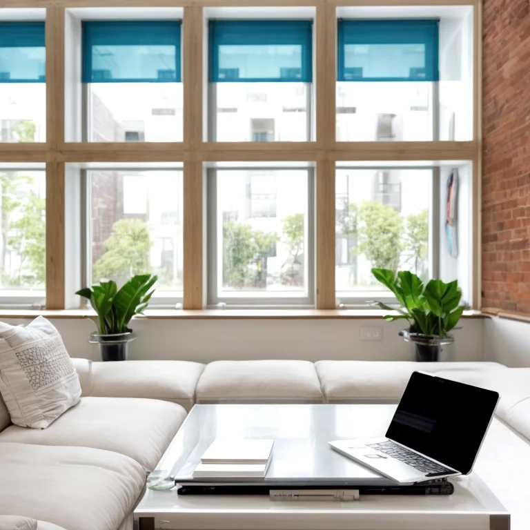 Skyline view from apartment